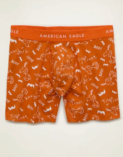 AEO Men's Halloween Snoopy 6" Classic Cotton Boxer Brief