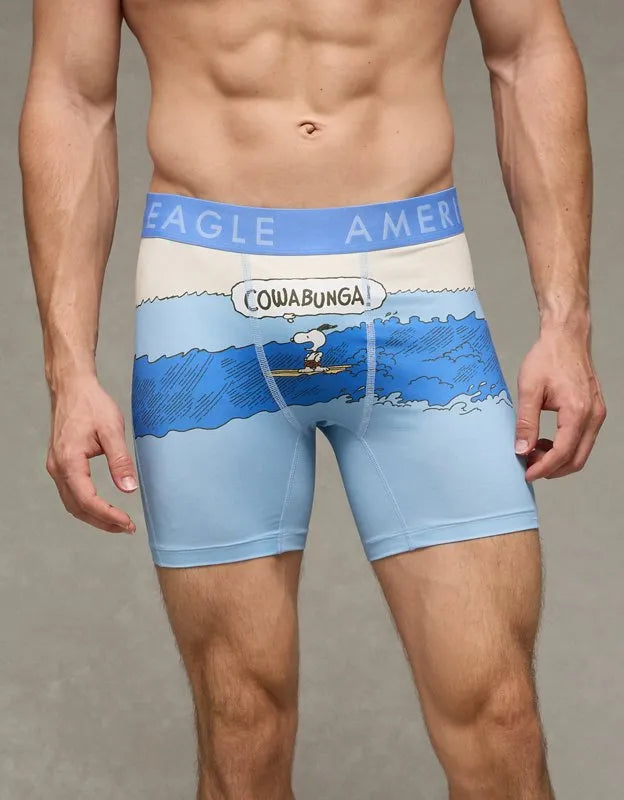 AEO Men's Snoopy 6" Flex Boxer Brief