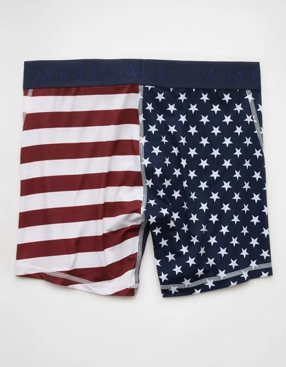 AEO Men's American Flag 6" Flex Boxer Brief