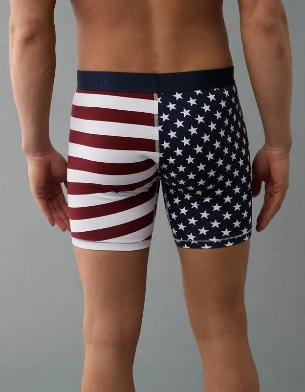 AEO Men's American Flag 6" Flex Boxer Brief