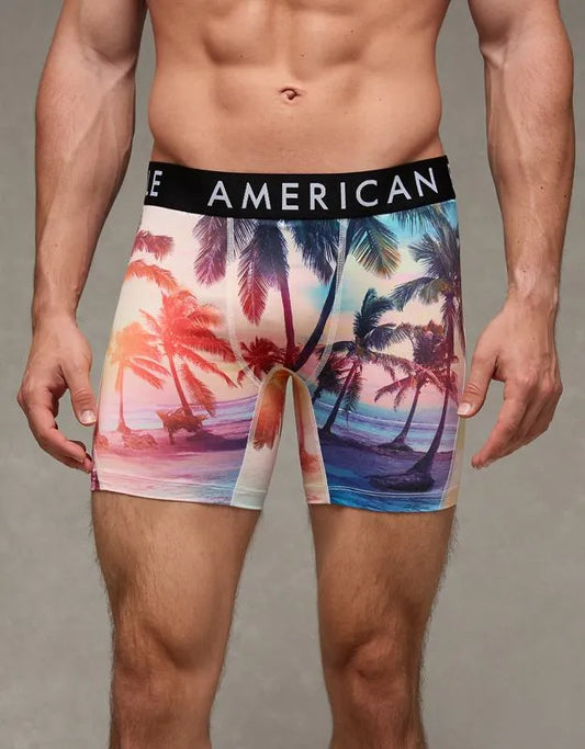 AEO Men's Tropical 6" Flex Boxer Brief