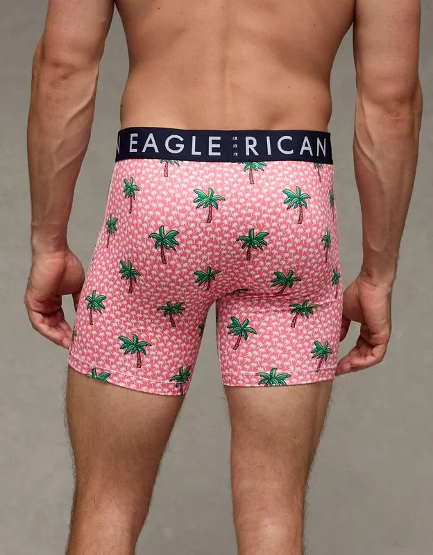 AEO Men's Palm Trees 6" Flex Boxer Brief