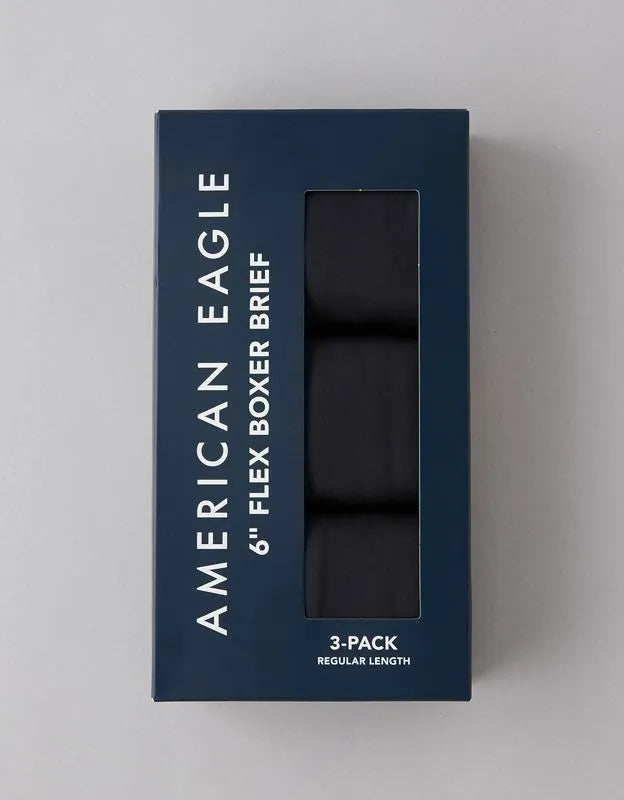AEO Men's 6" Flex Boxer Brief 3-Pack