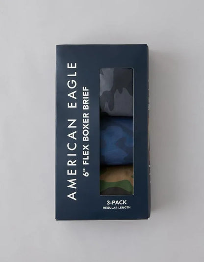 AEO Men's 6" Flex Boxer Brief 3-Pack