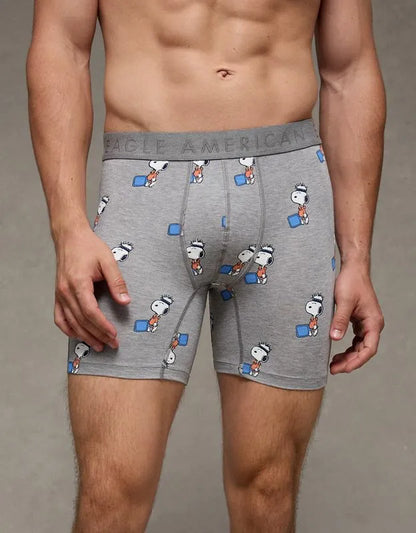 AEO Men's Snoopy 6" Ultra Soft Boxer Brief