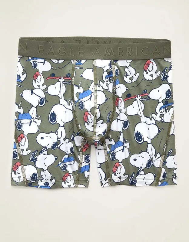 AEO Men's Snoopy 6" Ultra Soft Boxer Brief
