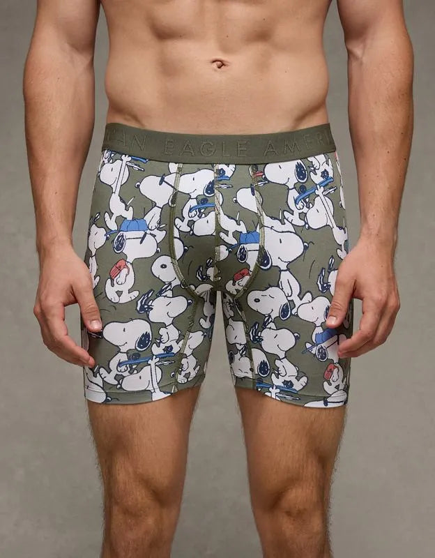 AEO Men's Snoopy 6" Ultra Soft Boxer Brief