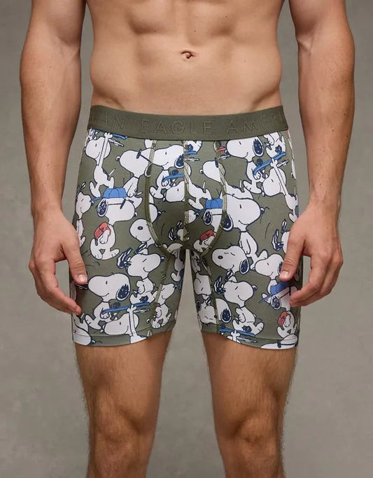AEO Men's Snoopy 6" Ultra Soft Boxer Brief