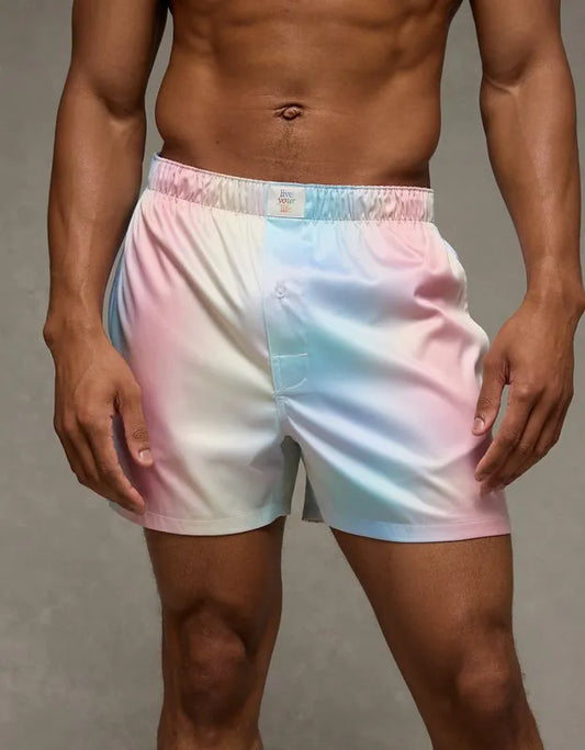 AEO Pride Men's Satin Pocket Boxer Short