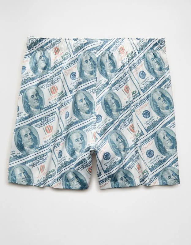 AEO Men's Money Satin Pocket Boxer Short
