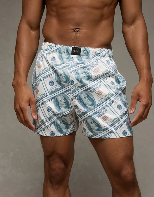 AEO Men's Money Satin Pocket Boxer Short