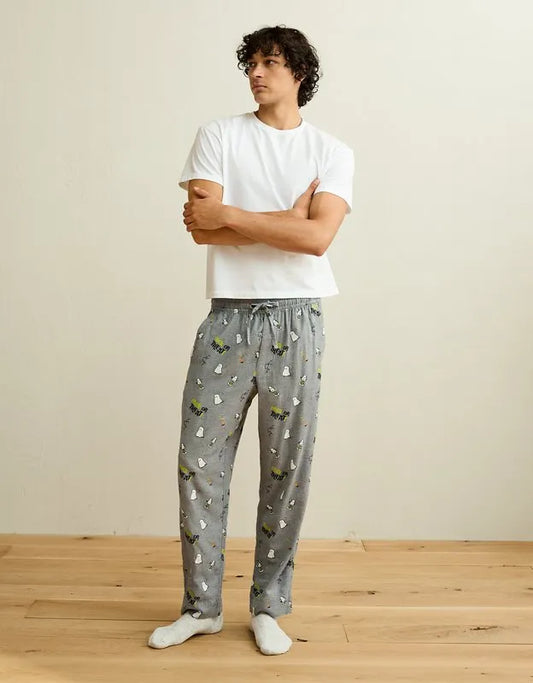 AEO Halloween Graphic Flannel PJ Pant