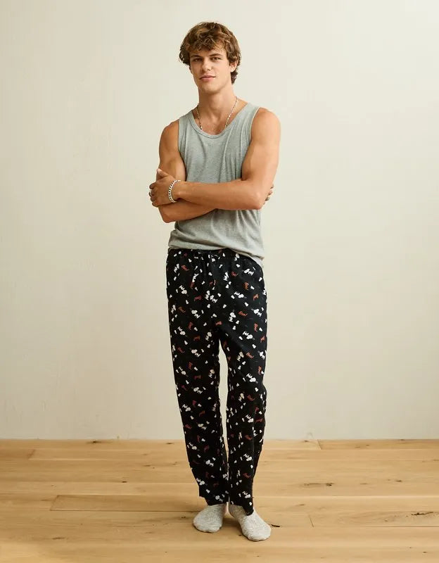 AEO Halloween Graphic Flannel PJ Pant
