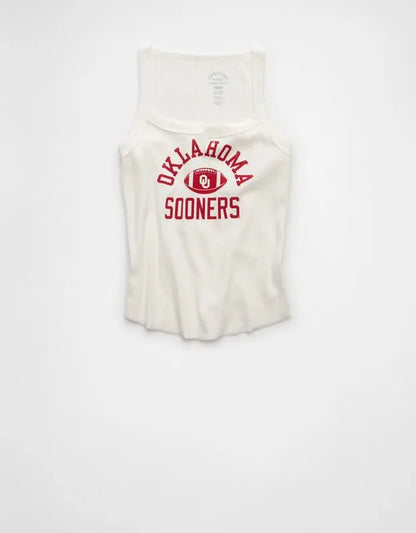 AE Oklahoma Sooners Graphic Notch Neck Tank Top