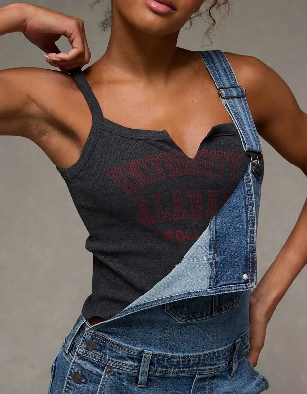 AE Alabama Crimson Tide Graphic Notch Neck Tank Top