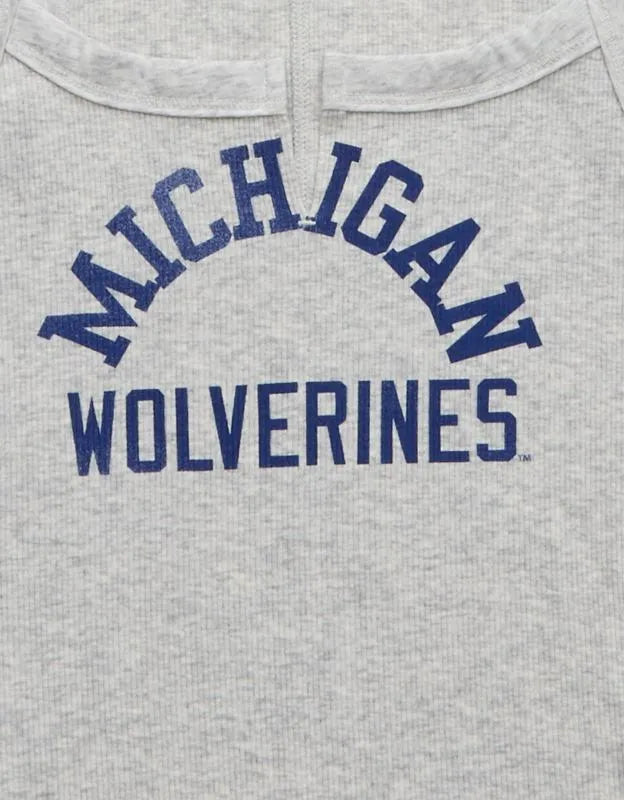 AE Michigan Wolverines Graphic Notch Neck Tank Top