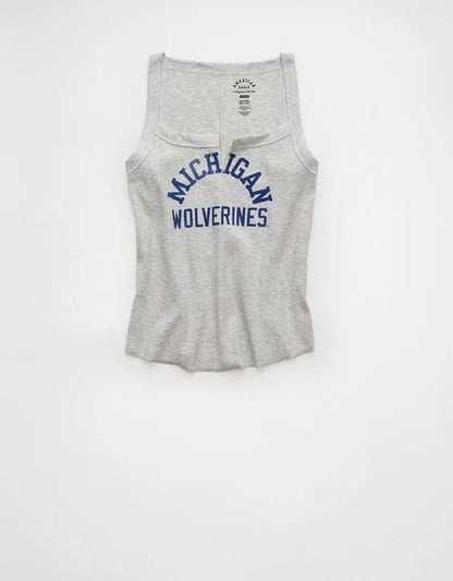 AE Michigan Wolverines Graphic Notch Neck Tank Top