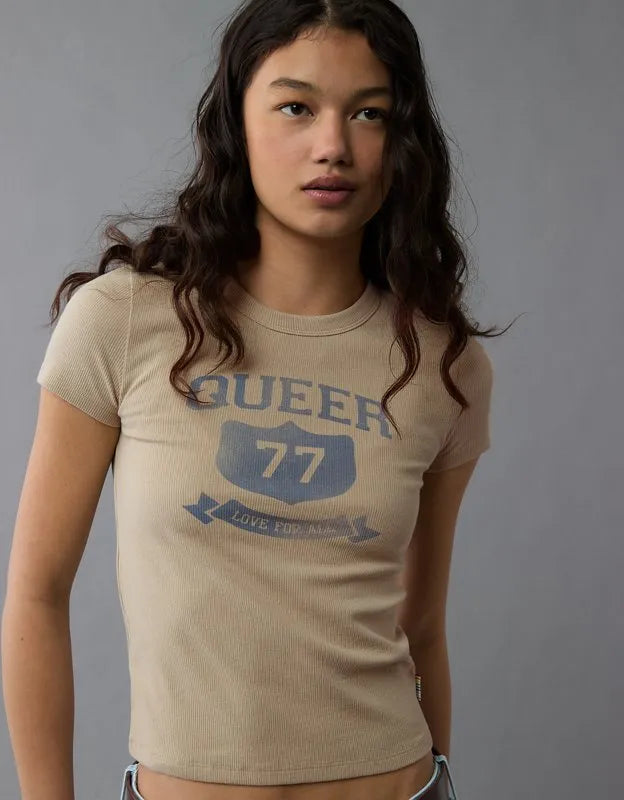 AE Pride Graphic Hey Baby Tee