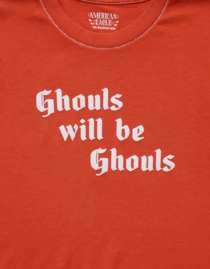 AE Halloween Graphic Shrunken T-Shirt