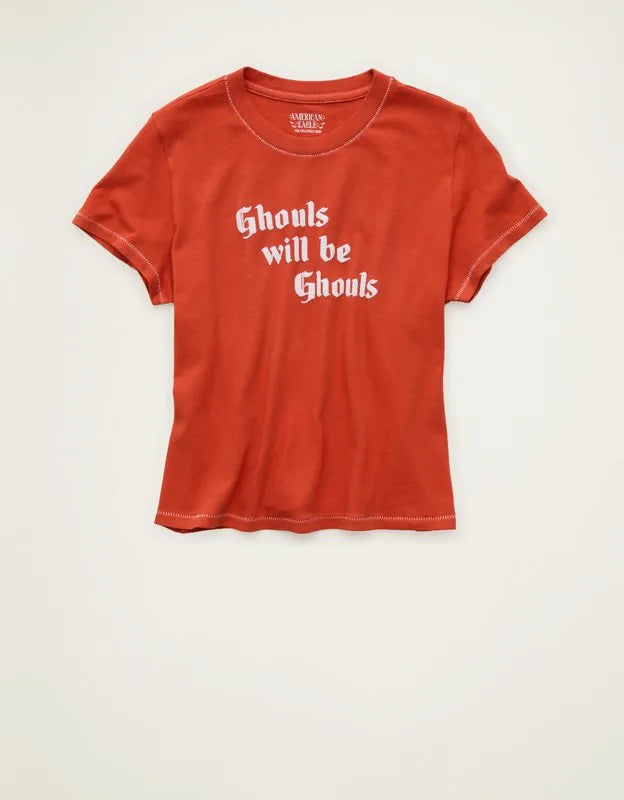 AE Halloween Graphic Shrunken T-Shirt