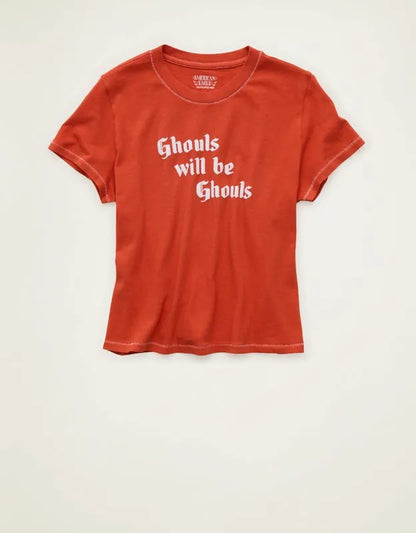 AE Halloween Graphic Shrunken T-Shirt