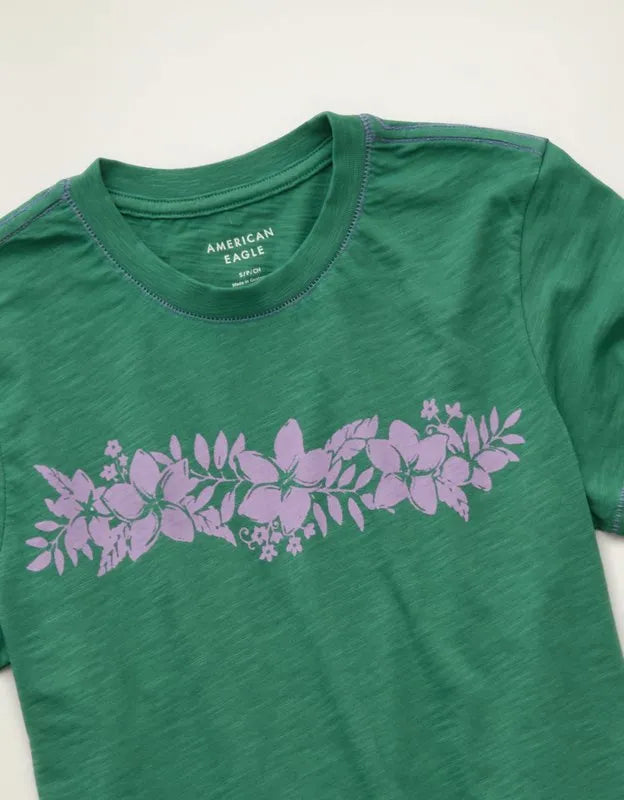 AE Surf Graphic Shrunken Tee