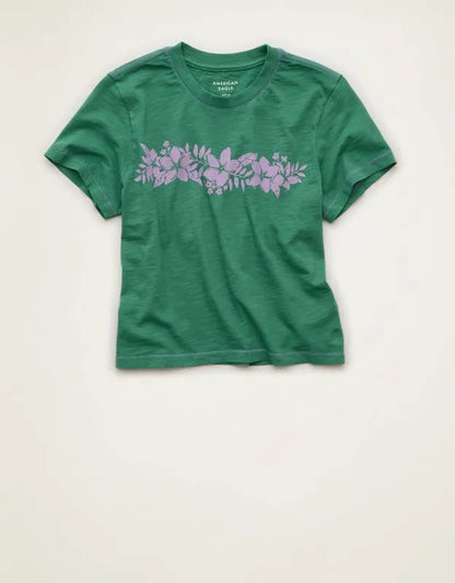 AE Surf Graphic Shrunken Tee