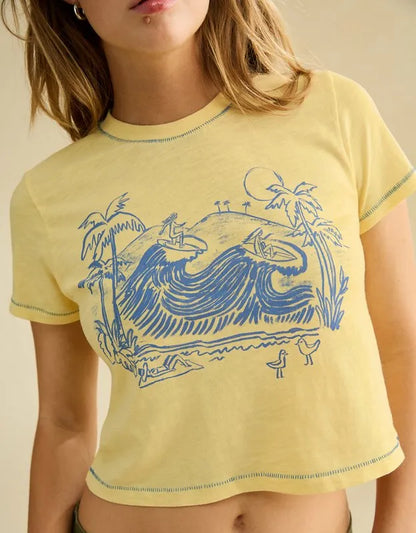 AE Surf Graphic Shrunken Tee