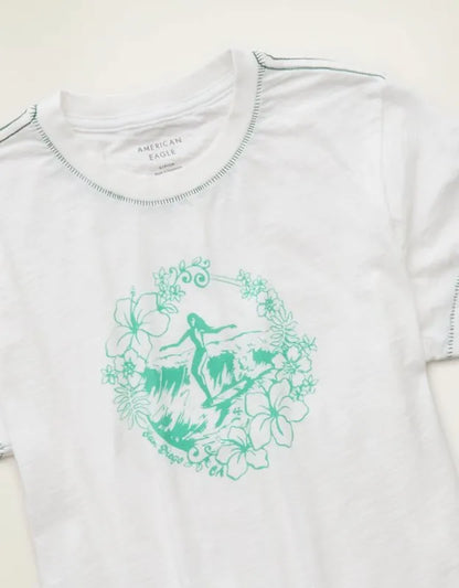 AE Surf Graphic Shrunken Tee