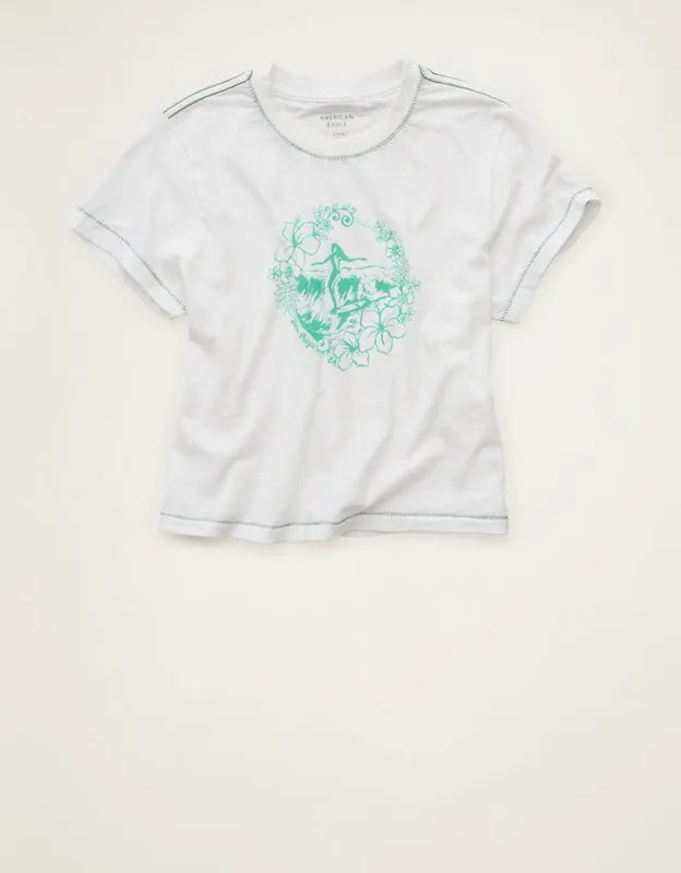 AE Surf Graphic Shrunken Tee