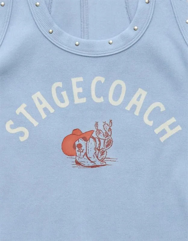 AE x Stagecoach Racerback Tank Top
