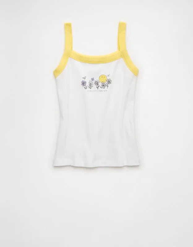 AE | Smiley® Graphic Tank Top