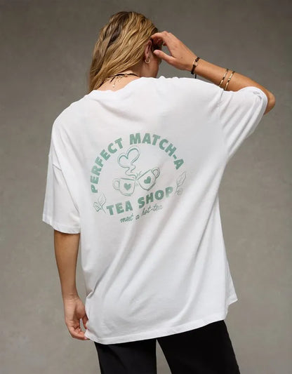AE Oversized Matcha Graphic Tee