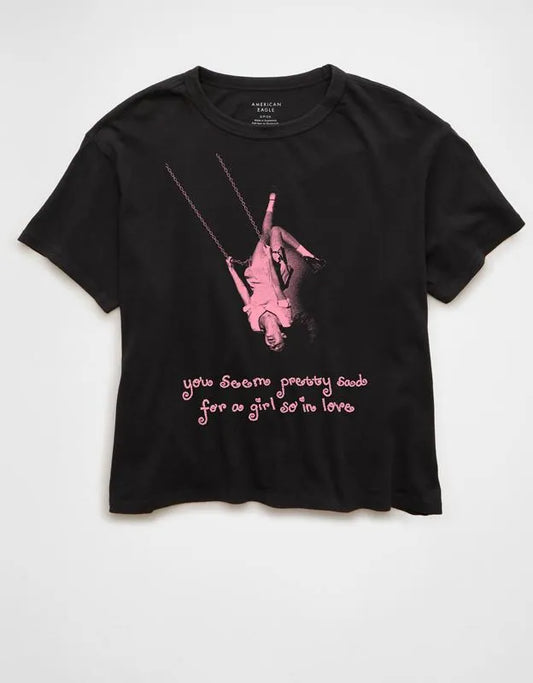 AE Boxy Fit Olivia Rodrigo Graphic T-Shirt