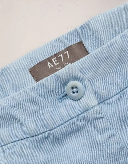 AE77 Linen-Blend Maxi Skirt