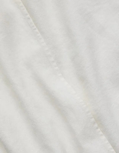AE77 Linen-Blend Wrap Midi Skirt