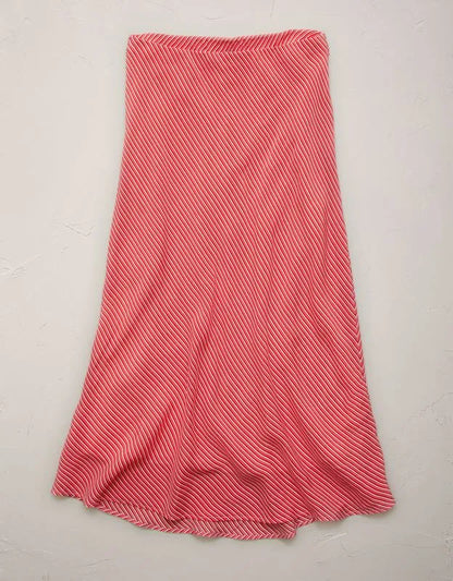 AE77 Striped Slip Skirt