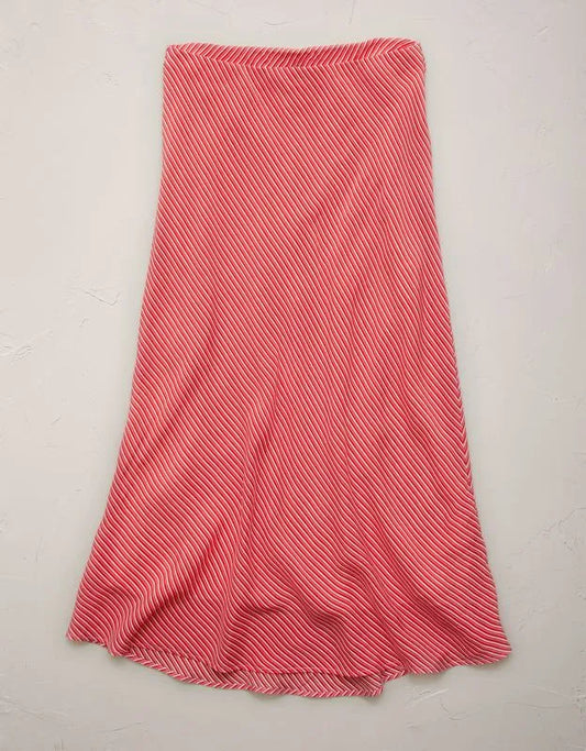 AE77 Striped Slip Skirt
