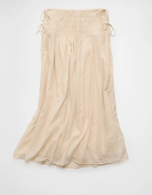 AE High-Waisted Tie Side Maxi Skirt