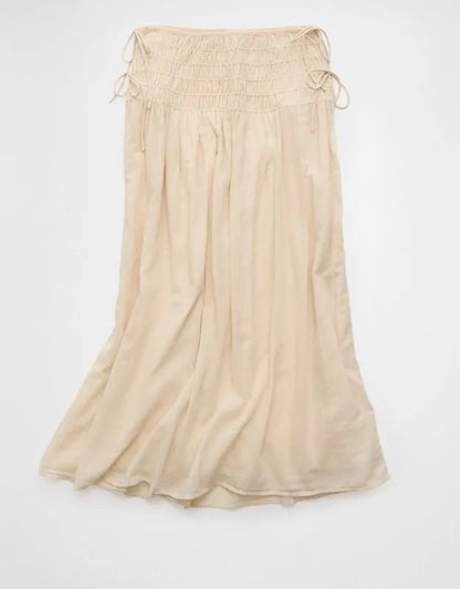 AE High-Waisted Tie Side Maxi Skirt