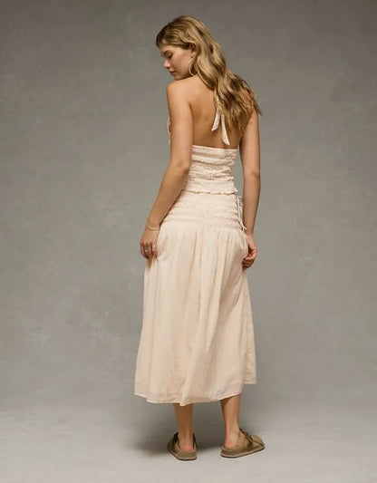 AE High-Waisted Tie Side Maxi Skirt