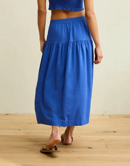 AE Mid-Rise Linen-Blend Maxi Skirt