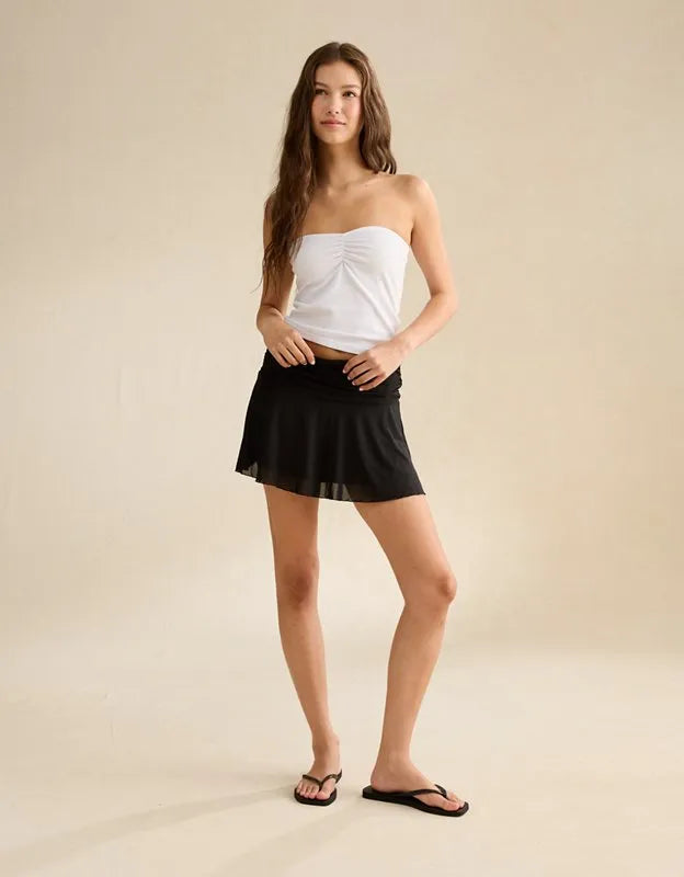 AE Mid-Rise Mesh Mini Skirt