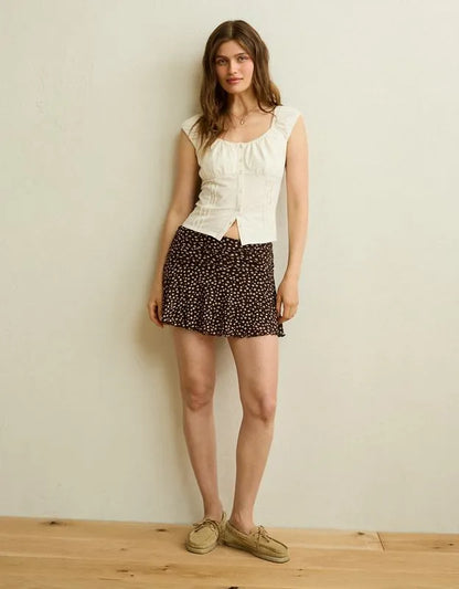AE Mid-Rise Mesh Mini Skirt