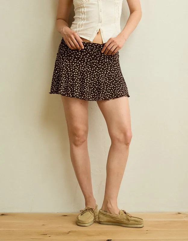 AE Mid-Rise Mesh Mini Skirt