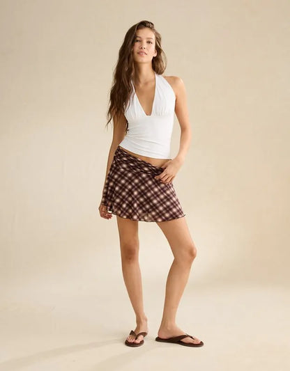 AE Mid-Rise Mesh Mini Skirt