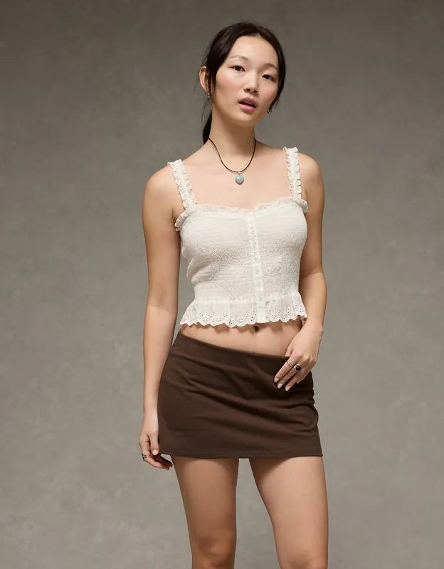 AE Low-Rise It Knit Micro Mini Skirt