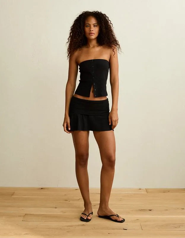 AE Foldover Knit Mini Skirt