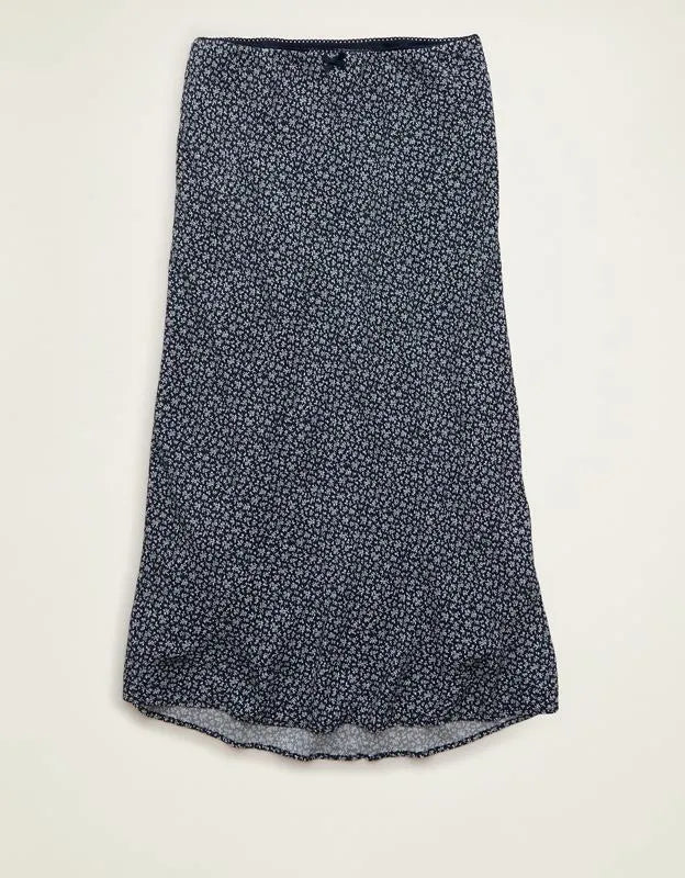 AE Low-Rise Slip Midi Skirt