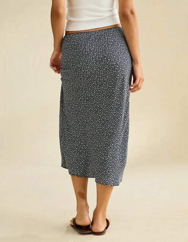 AE Low-Rise Slip Midi Skirt